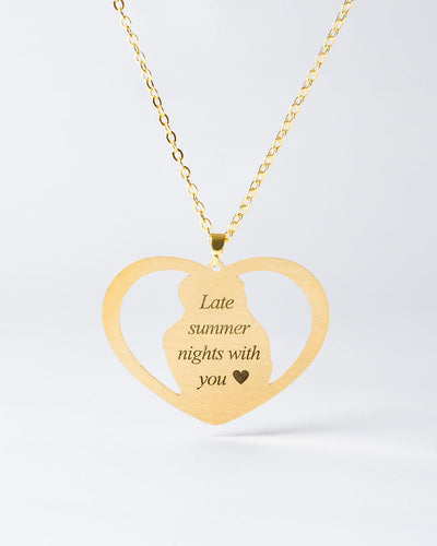 Collier Creusé en Coeur