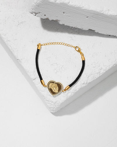 Bracelet en Coeur noir