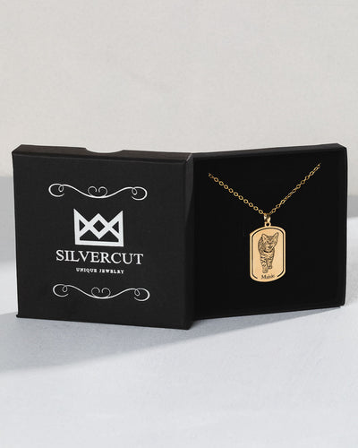 Collier Plaque Argent